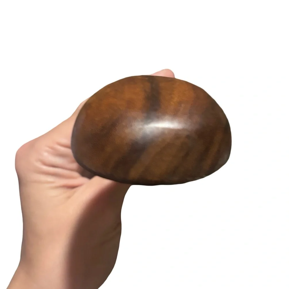 Handcrafted Wooden Serving Ladle - Brown